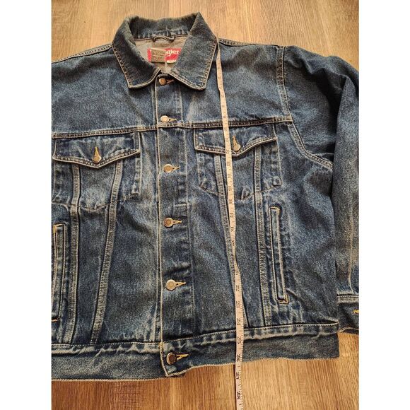 Wrangler Blue Denim Bomber Jacket - Picture 4 of 7